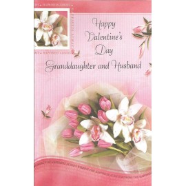 Heart to Heart Happy Valentine's Day Granddaughter and Husband (V1)