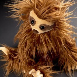 sigikid 43269 Beasts by Cuddly Animals with Personality Plush Toy, Brown/Sloth