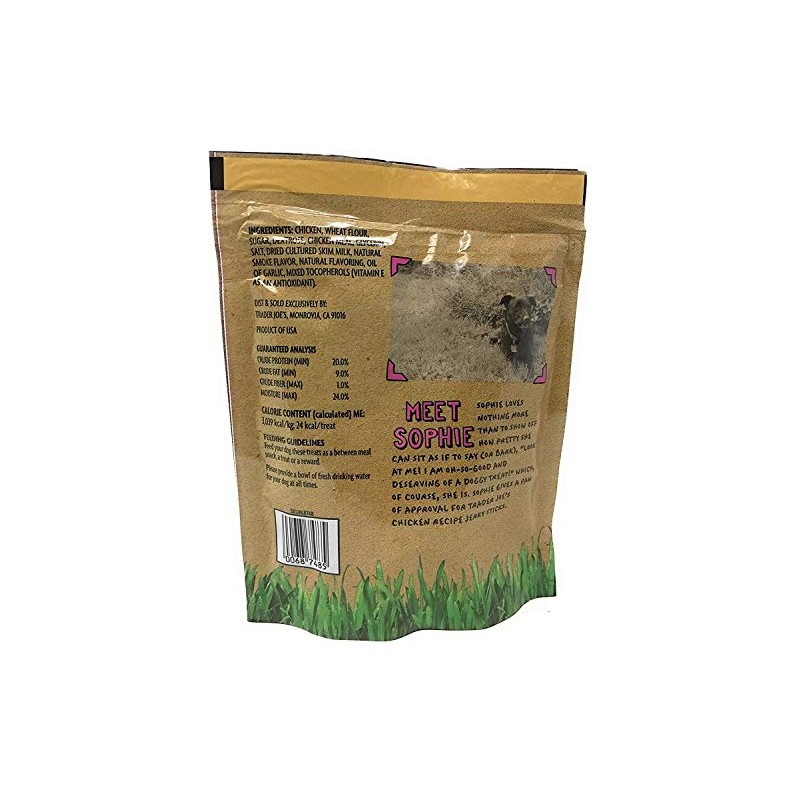 Trader Joe's Chicken Recipe Jerky Sticks 6 Oz (Pack of