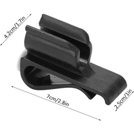 2Pcs Black Golf Club Holder, Golf Club Bag Accessories, Golf Club Bag Clips Holder Organizer Value Durable Plastic Putting Clip for Men Women Golfer Golf Accessories
