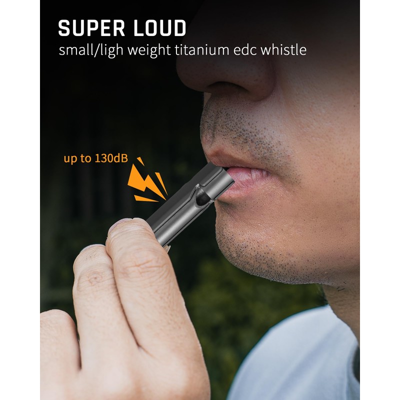 TISUR Loud Emergency Whistles,130db+ Lifeguard Safety Whistle Keychain for Surviva