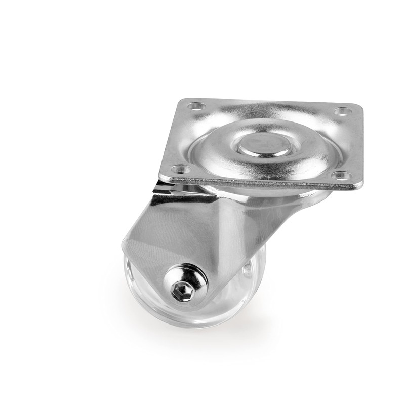 Emuca - Caster wheels with a mounting plate, Ø 35mm