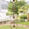 Hanging Rain Chime Metal Beautiful Sound Decorative Bell Shaped Rain