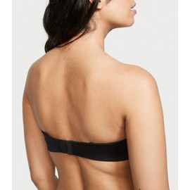 Victoria's Secret Body by Victoria Lightly Lined Strapless T Shirt Bra, Bras for Women, Black Smooth, 38DDD
