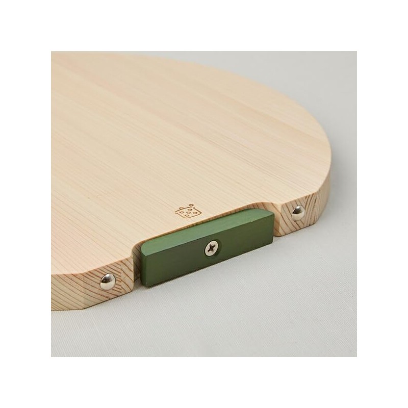 Spacious Space Harumi Kurihara Wooden Round Cutting Board, Small, W24A00453121
