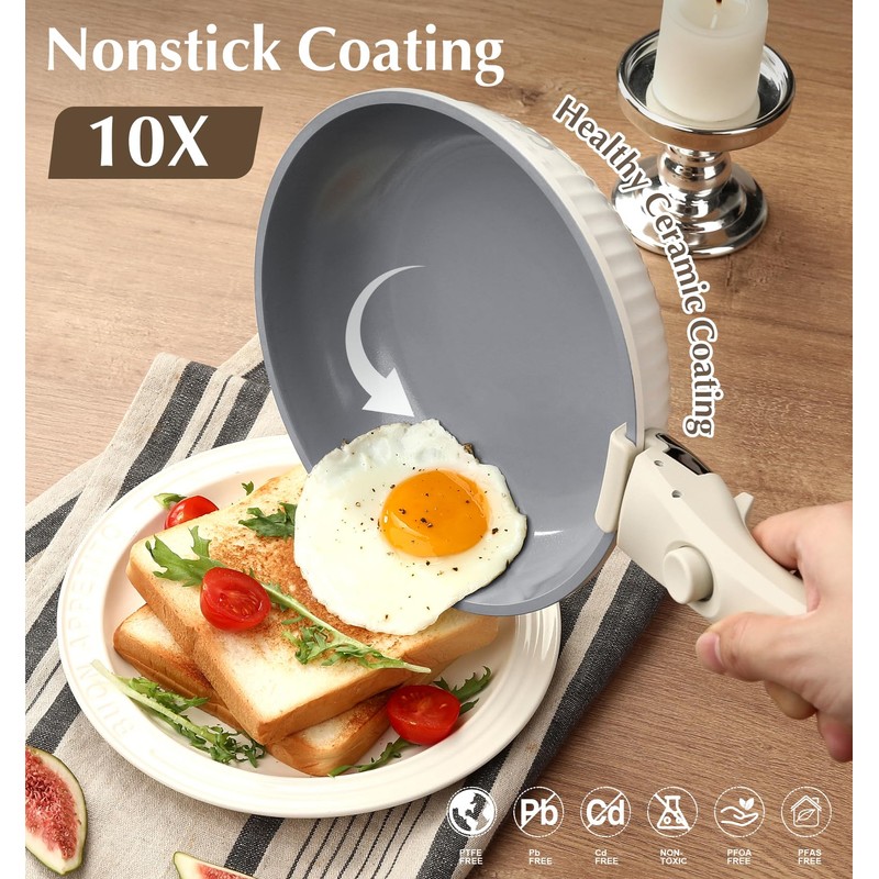 KOCH SYSTEME CS 17pcs Pots and Pans Set Non Stick,