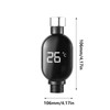 Shower Thermometer,Water Temperature Sensor Gauge with Led Digital Display, Waterproof