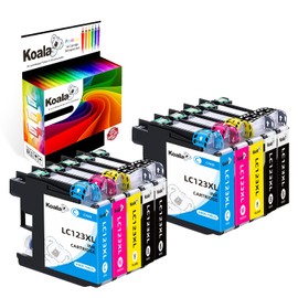 Koala Pack of 10 LC-123XL Printer Cartridges Compatible with Brother LC123 LC-123 LC123xl for Brother MFC-J6520DW DCP-J4110DW MFC-J4710DW MFC-J4510DW DCP-J752DW MFC-J870DW MFC-J6720DW MFC-J4710DW