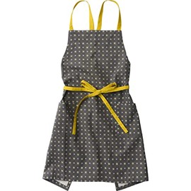REP Polka Apron, Gray, 28.7 x 33.1 inches (73 x 84 cm)