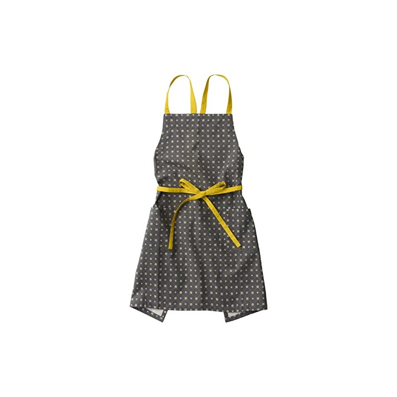 REP Polka Apron, Gray, 28.7 x 33.1 inches (73 x