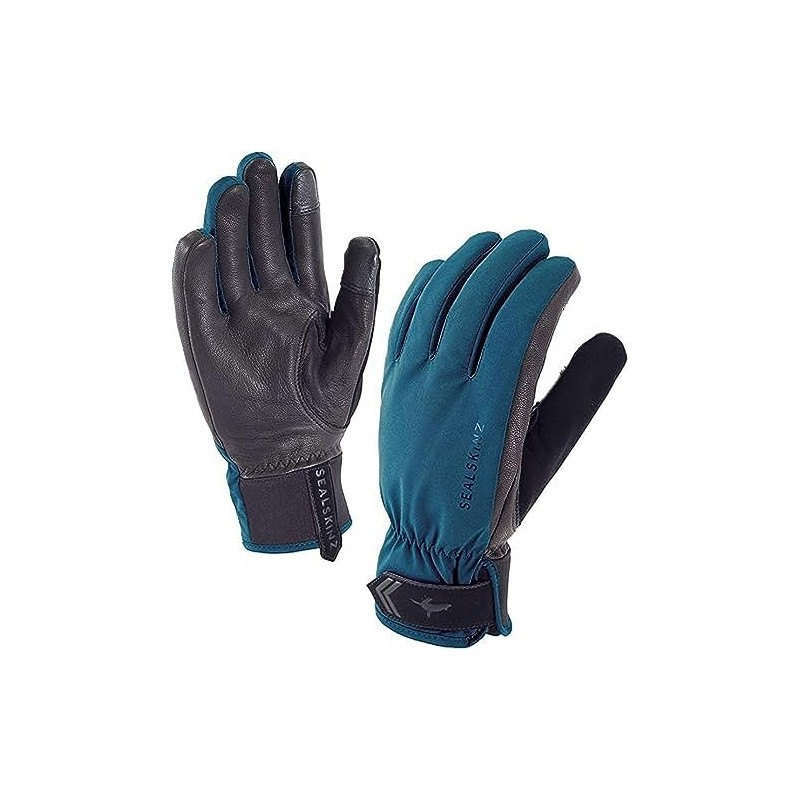 Sealskinz - Guantes Impermeables para Mujer, Color Pino/Negro, Talla pequeña