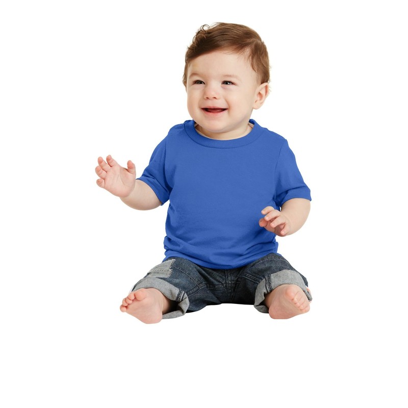 Precious Cargo Infant 5.4-oz 100% Indispensable Cotton T-Shirt, Aquatic Blue,