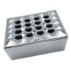 Polished Metal Square Grid Cigar Herf Ashtray - Unique Style