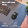 Trust Fyda Aufladbare Kabellose Maus Bluetooth + 2.4GHz, Ergonomische Daumenauflage,