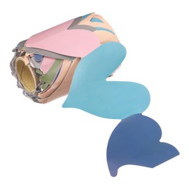 PATIKIL 3" x 32.8Ft Bulletin Board Border,Heart Scalloped Trim Strips Wall Decor for Locker Classroom Cork Poster Black Board White Chalkboard, Colorful