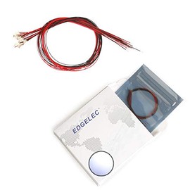 EDGELEC 20pcs Prewired 1206 White SMD LED Light Emitting Diode DC 3V Micro Litz Length 7.8in. (20cm) Soldered Mini LED Lights for DIY Manual Model Toy Decoration