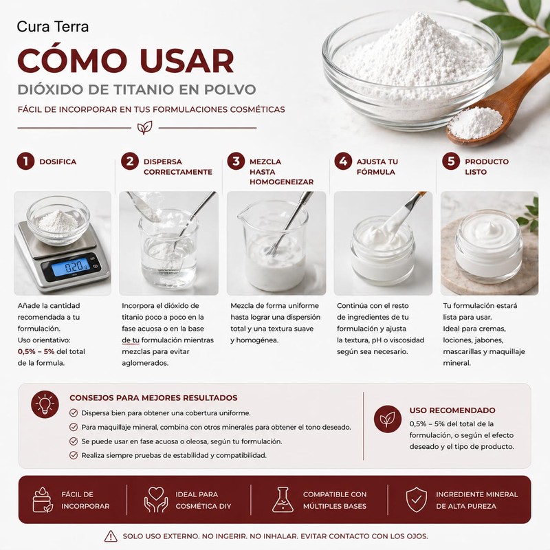Titanium Dioxide Non Nano Cosmetic Powder 20g