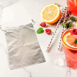 Wanjorlay Bag and Ice Mallet,Bartender Kit Ice Crusher, Beach Wood Hammer Set for Ice Crushing,Bar Tools for Home Bartenders