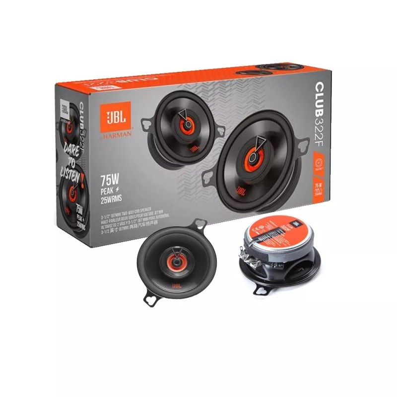 JBL 3.5" 2-way Car Audio Dash Corner 75W Speakers for