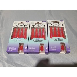 Ardell Press-on Nails Nail Addict Velvet Nebula Flame #58630 Pack OF 3
