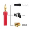 VCELINK Banana Plugs 4mm for Speaker Wire 8 Pairs/16 pcs,