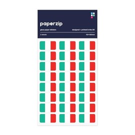 PAPERZIP - Italy Flags (Bandiera d'Italia) – 48 Stickers for Business, Schools, Celebrations