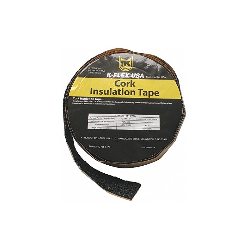 Pipe Insulation Tape, Black, 30 ft.