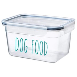 White - Dog Food Vinyl Decal - Puppy Pet Dinner - Farmhouse Skinny Font - 4.25w x 2h inches - Die Cut Sticker