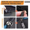 CooBigo 4 Pack Metal Zipper Slider Replacement + 8 Pack