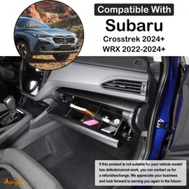 Car Glove Box Organizer Dividers Compatible with Subaru Crosstrek 2024 & Subaru WRX 2022-2024 Center Console Glove Box Divider Insert Box Storage Glove Compartment Organizer Tray Partition Accessories