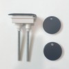 WinZo Toilet Square Dual Flush Button with Toilet Seat Bolts