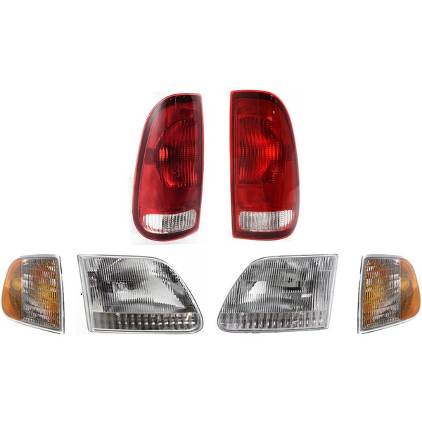 Garage-Pro Driver and Passenger Side Headlight Kit for Ford F-150