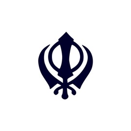 Khanda Semi Permanent Tattoo Waterproof Lasts 1-2 weeks Sikh symbol