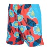 Kes-Vir Boys and Girls Swim Shorties, Floral Blue with Built-in