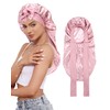 Long Bonnet Satin Bonnet for Sleeping Women Double Layer Hair