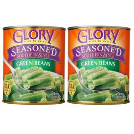 Glory Foods Seasoned Southern Style Green Beans (2 Pack, Total of 54oz)