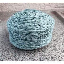 Weight 100 g. 100% Wool Yarn for Knitting Machines, Approx. 400 m/100 g, High Quality, Natural Product, Seer Soft, We Work Directly with Manufacturer (Sky Blue)
