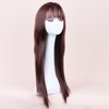 Long Straight Synthetic Hair High Density Silky Heat Resistant Fiber