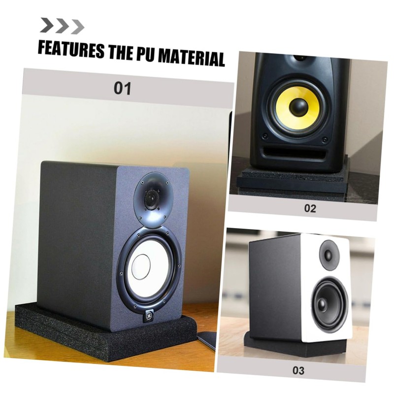 BESPORTBLE 2pcs Soundproofing Mat Acoustic Panel Speaker Isolation Pad for