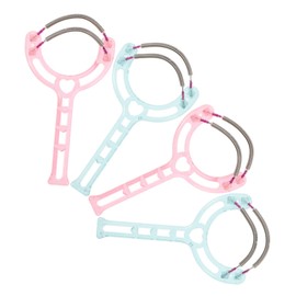 PACKOVE 4Pcs Spring Facial Hair Removal Tool Handheld Epilator for Women Portable Threading Device Pink Facial Hair Remover for Smooth Skin