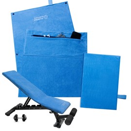 POWER GUIDANCE Fitness Towel, Sports Towel Set, Ultra Absorbent & Compact, Microfibre Sports Towel with Zip Pocket for Gym and Training, Extra Soft, Machine Washable (Blue)