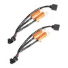 RACOONA 50W 6 Ohm Headlight Bulb Relay Harness Adapter Anti