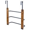 MyGift Over The Door Towel Rack for Bathroom, Rustic Solid