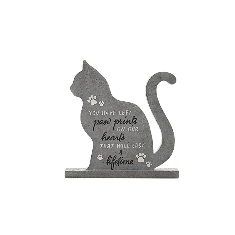 Widdop and Co Grey Pet Memorial Stone Plaque 20cm -