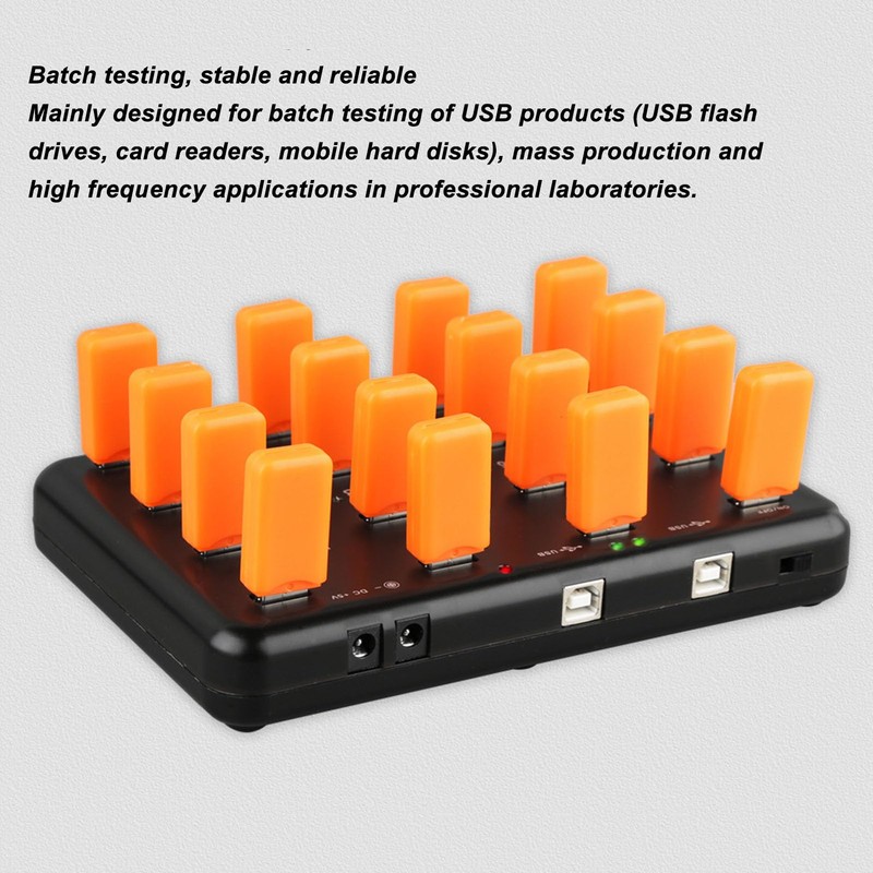 16 Port USB2.0 Hub, 480Mbps Hard Drive Cloner, U Flash