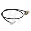 Timecode Sync Cable BNC to 00B 4 Pin Input RED
