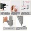 JINTANG 6 Set Coat Hooks wall Mounted,Black Coat Hooks for