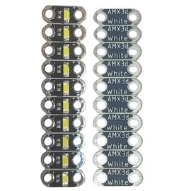 AMX3d Jewel LED Lilypad LED Compatible 10x Lilypad LED - White - (10 White Jewel LEDs Compatible with Lilypad LEDs) …