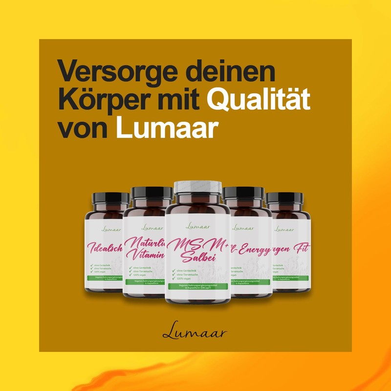 MSM + SALBEI + VITAMIN C und Calcium Salbeiblatt-Extrakt Kapseln