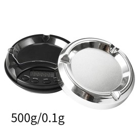 Digital Ashtray Scale, 500g/0.1g Precision Pocket Mini Scale Electronic Digital Kitchen Jewelry Scale with LCD Display
